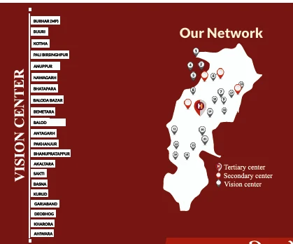 SGVEH hospital and vision centre network map